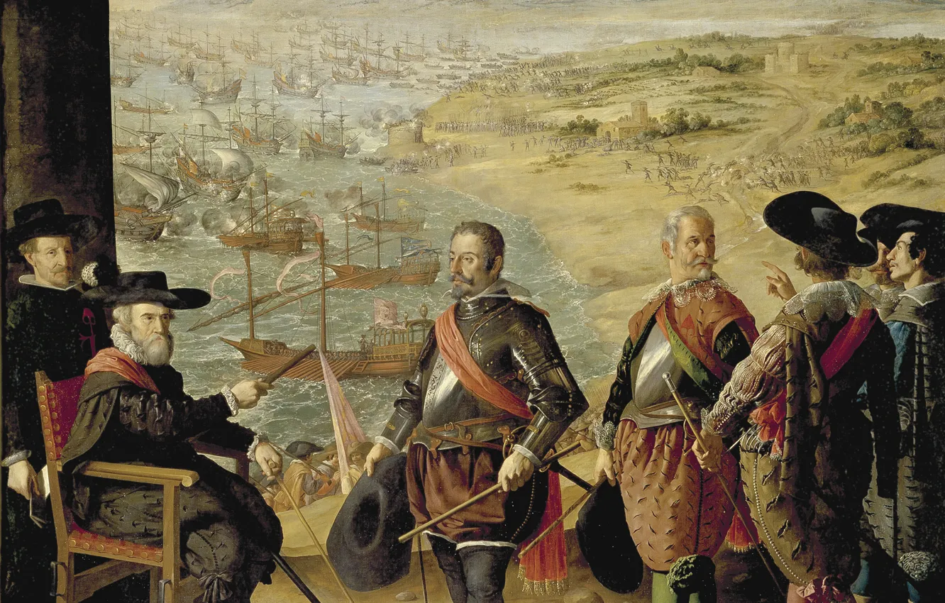 Photo wallpaper Francisco de Zurbaran, The defense of Cadiz from the British, 1634