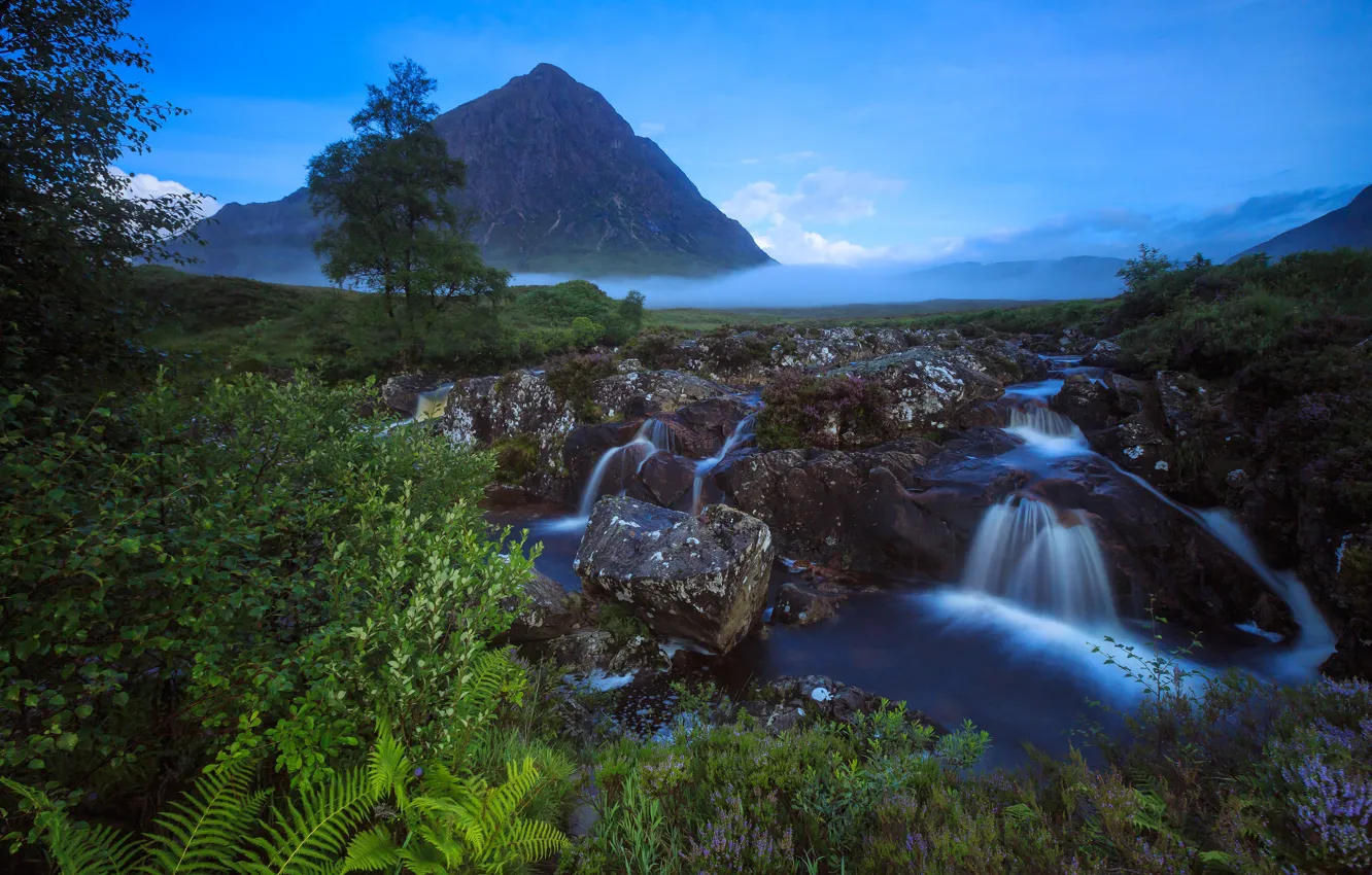Photo wallpaper mountains, Scotland, Scotland, First Light, Buachaille Etive Mor