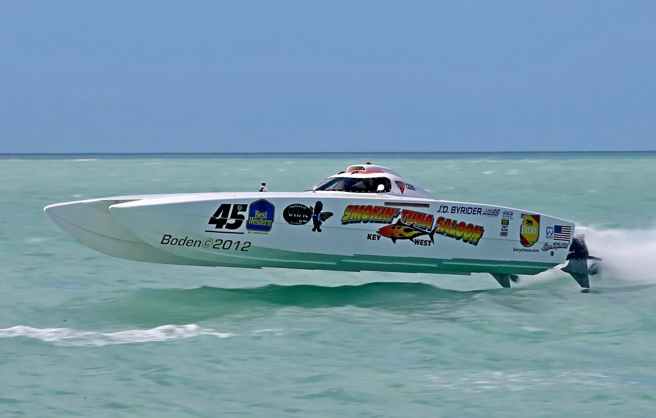 Photo wallpaper race, boat, speed