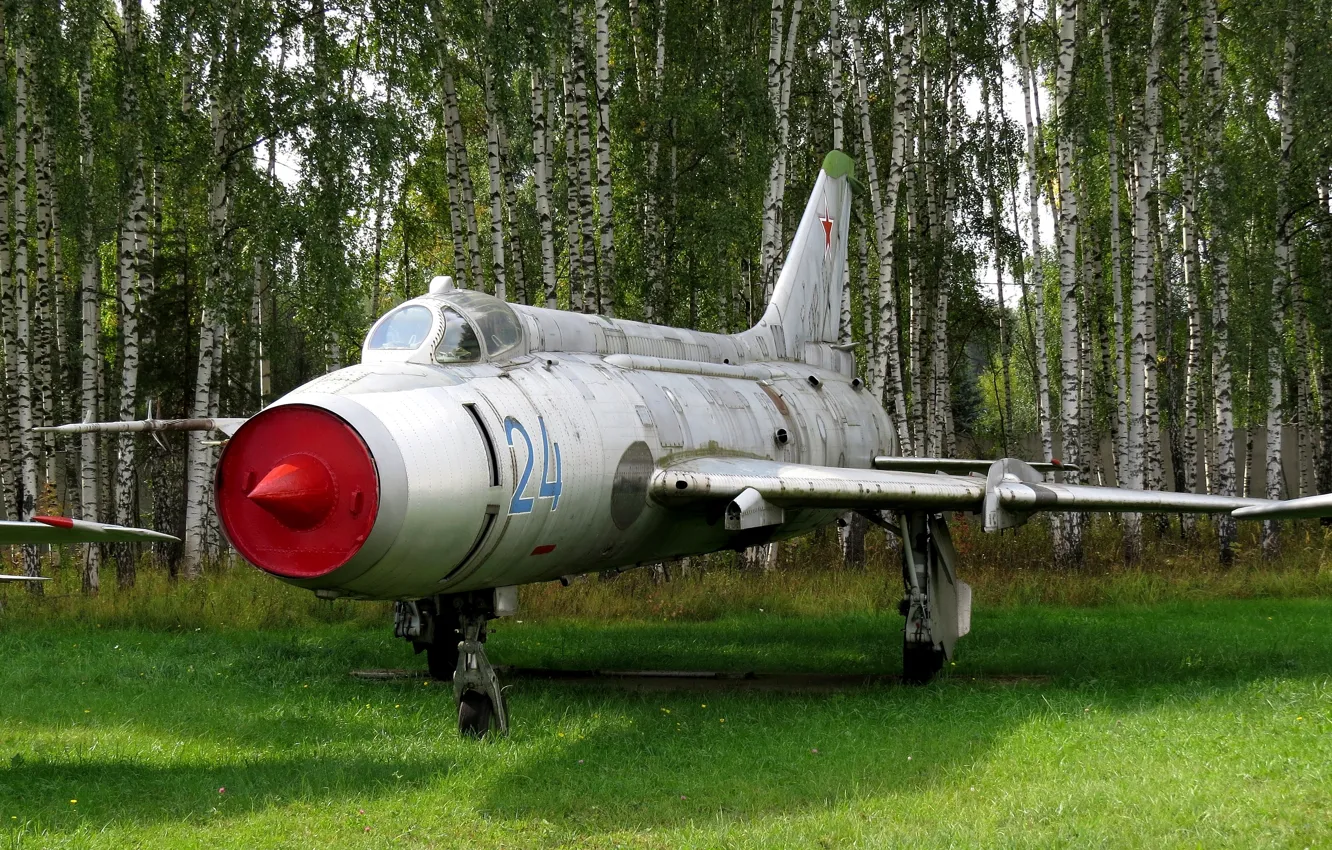 Photo wallpaper fighter, Russia, bomber, attack, Central air force Museum, Monino, Su-7IG, Su-17 prototype