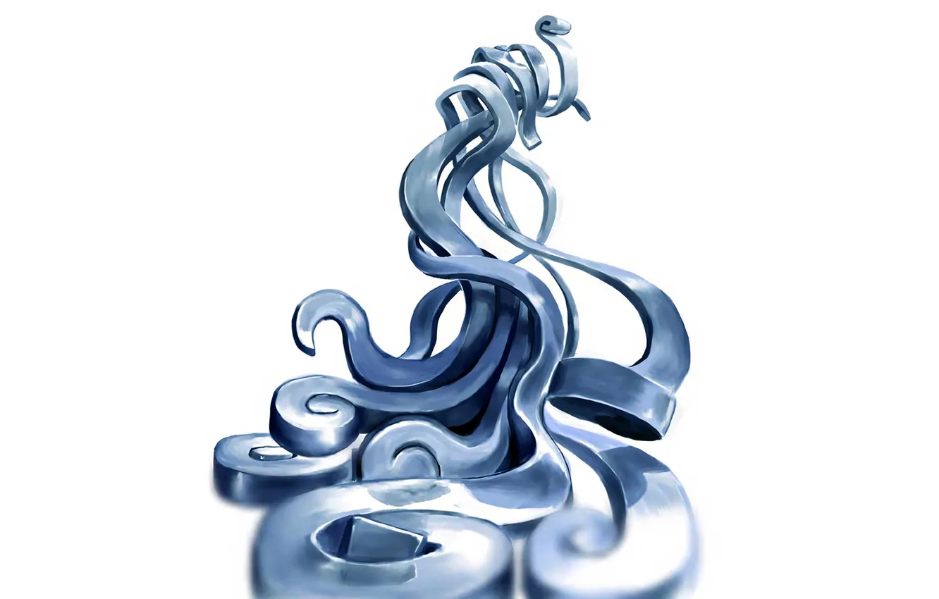 Photo wallpaper abstraction, curls, curls