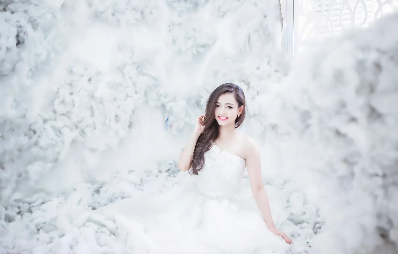 Photo wallpaper look, girl, background