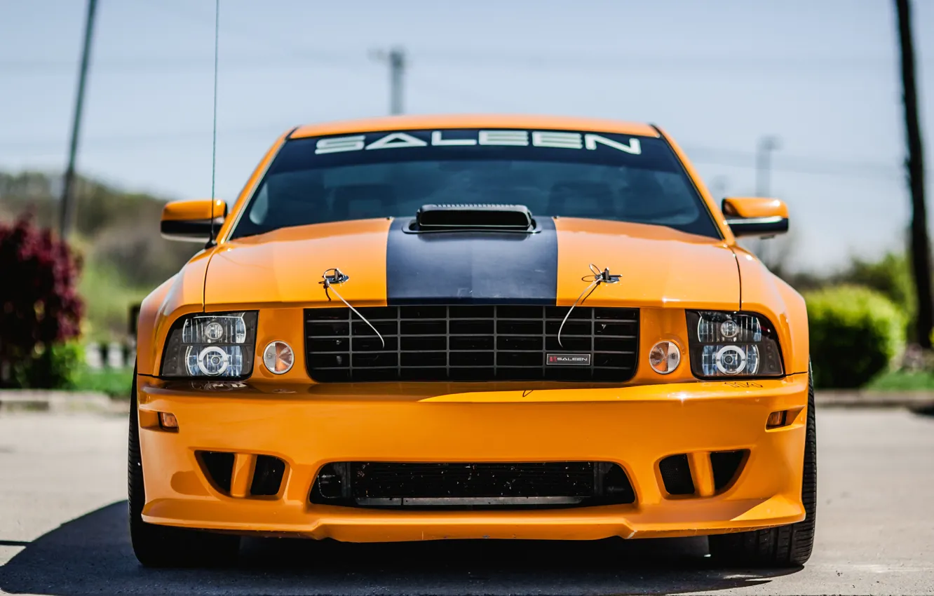 Photo wallpaper Mustang, Ford, 2008, Saleen, front view, S302, Extreme