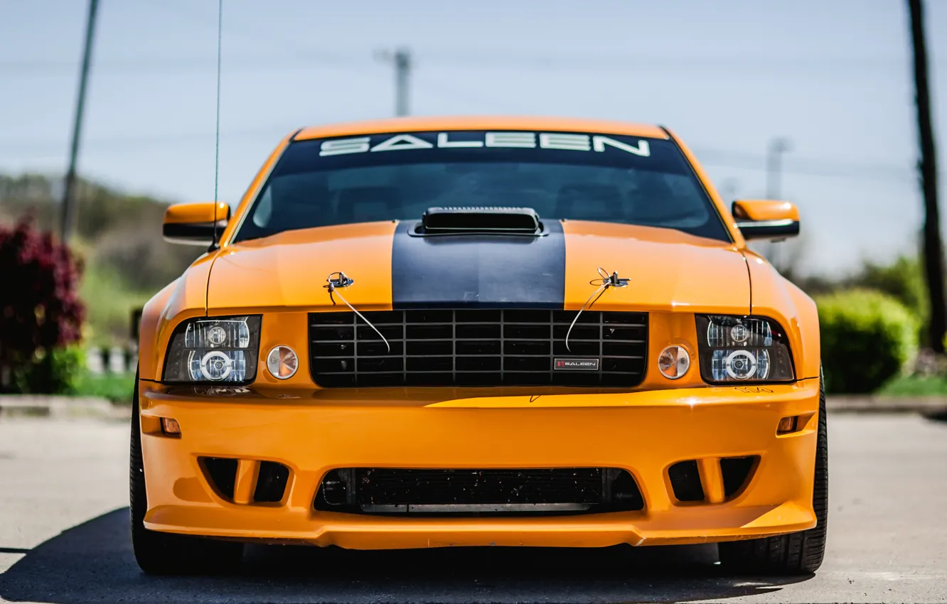 Photo wallpaper Mustang, Ford, 2008, Saleen, front view, S302, extreme
