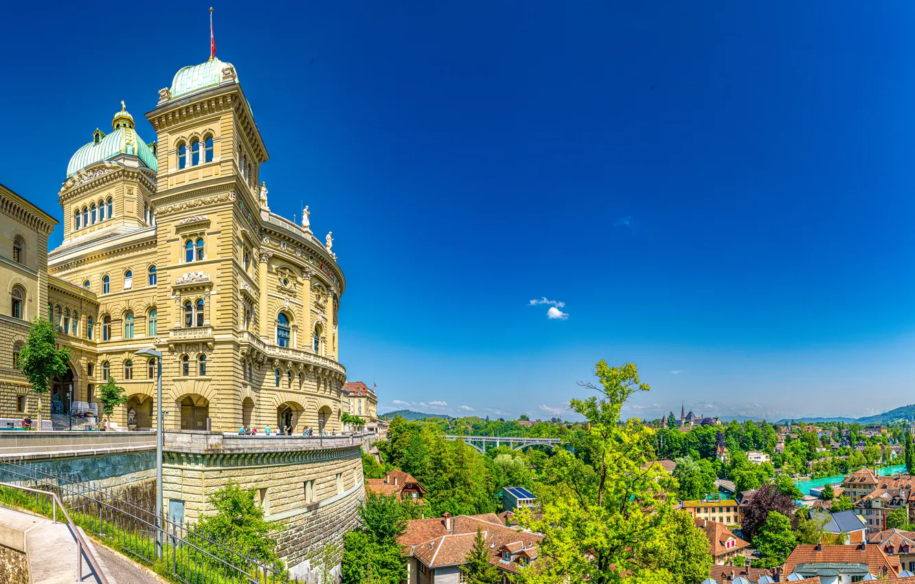 Photo wallpaper building, Switzerland, Bern