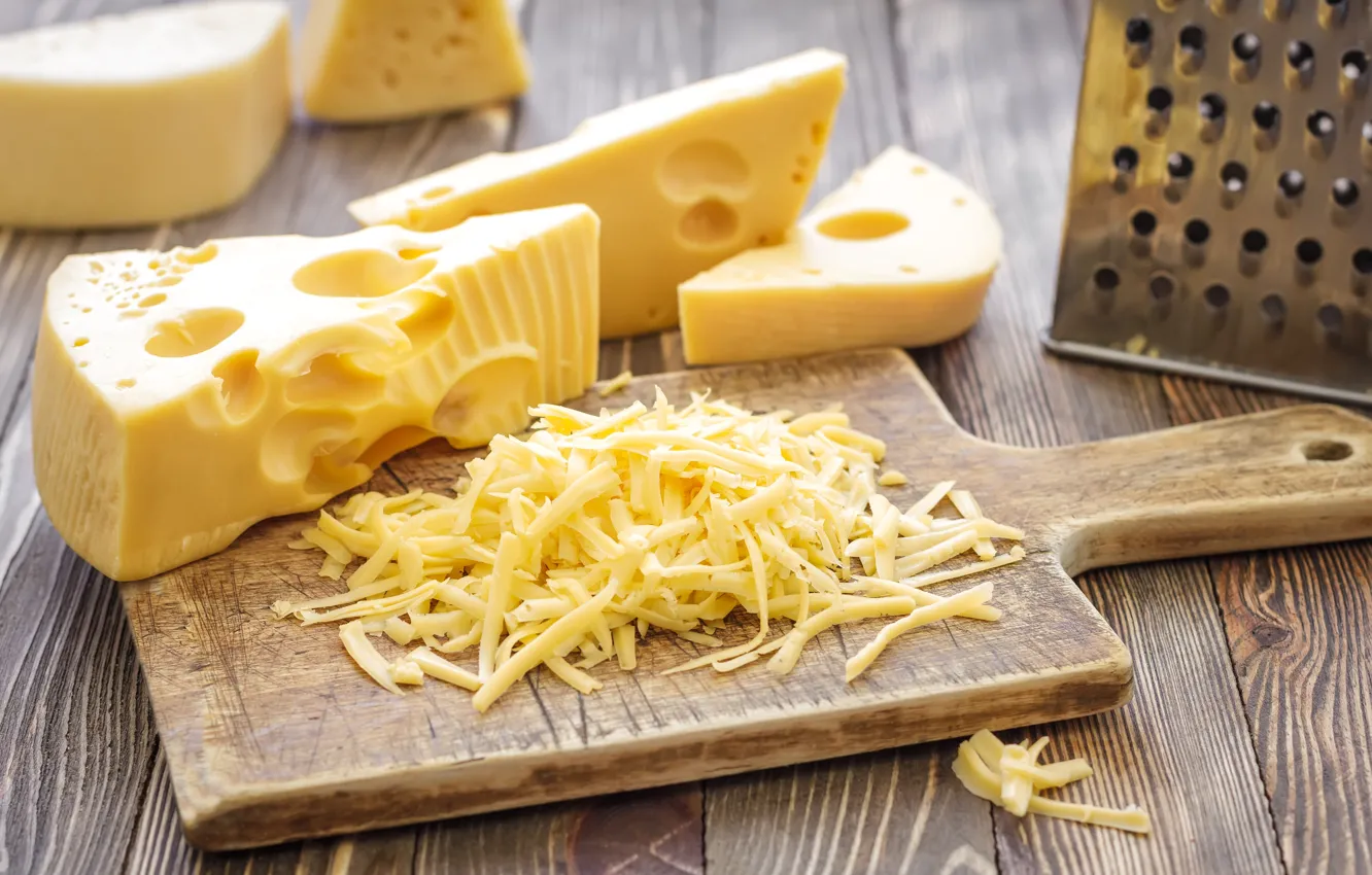 Photo wallpaper cheese, Board, grater, hole, Proviant, table