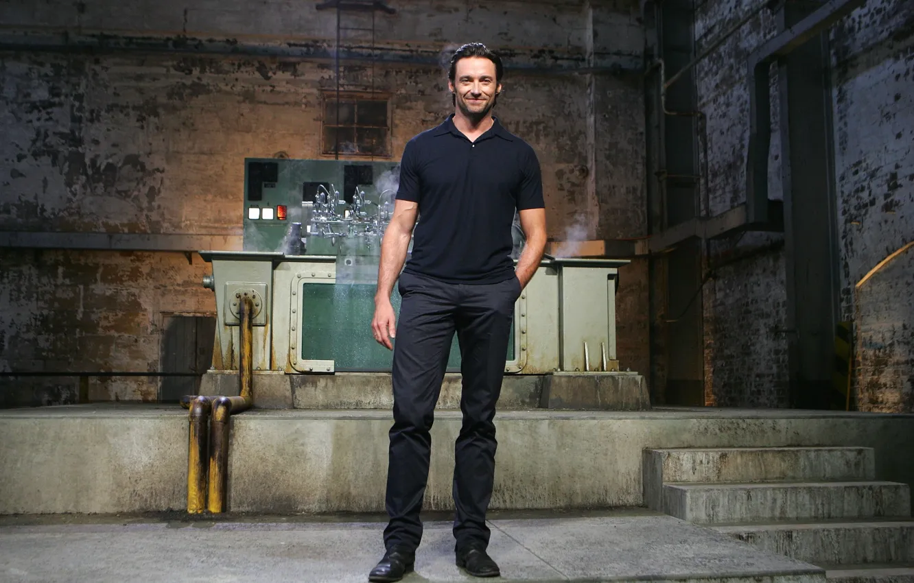 Photo wallpaper smile, actor, male, Hugh Jackman, Hugh Jackman, the room