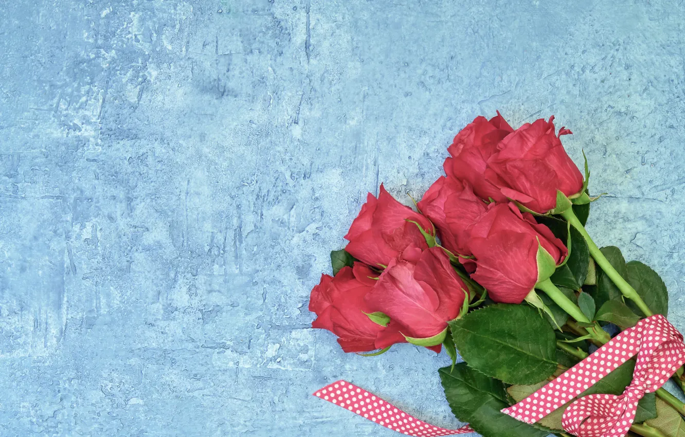 Photo wallpaper background, blue, roses, pink, roses, bouguet, LAIMDOTA GRIVANE