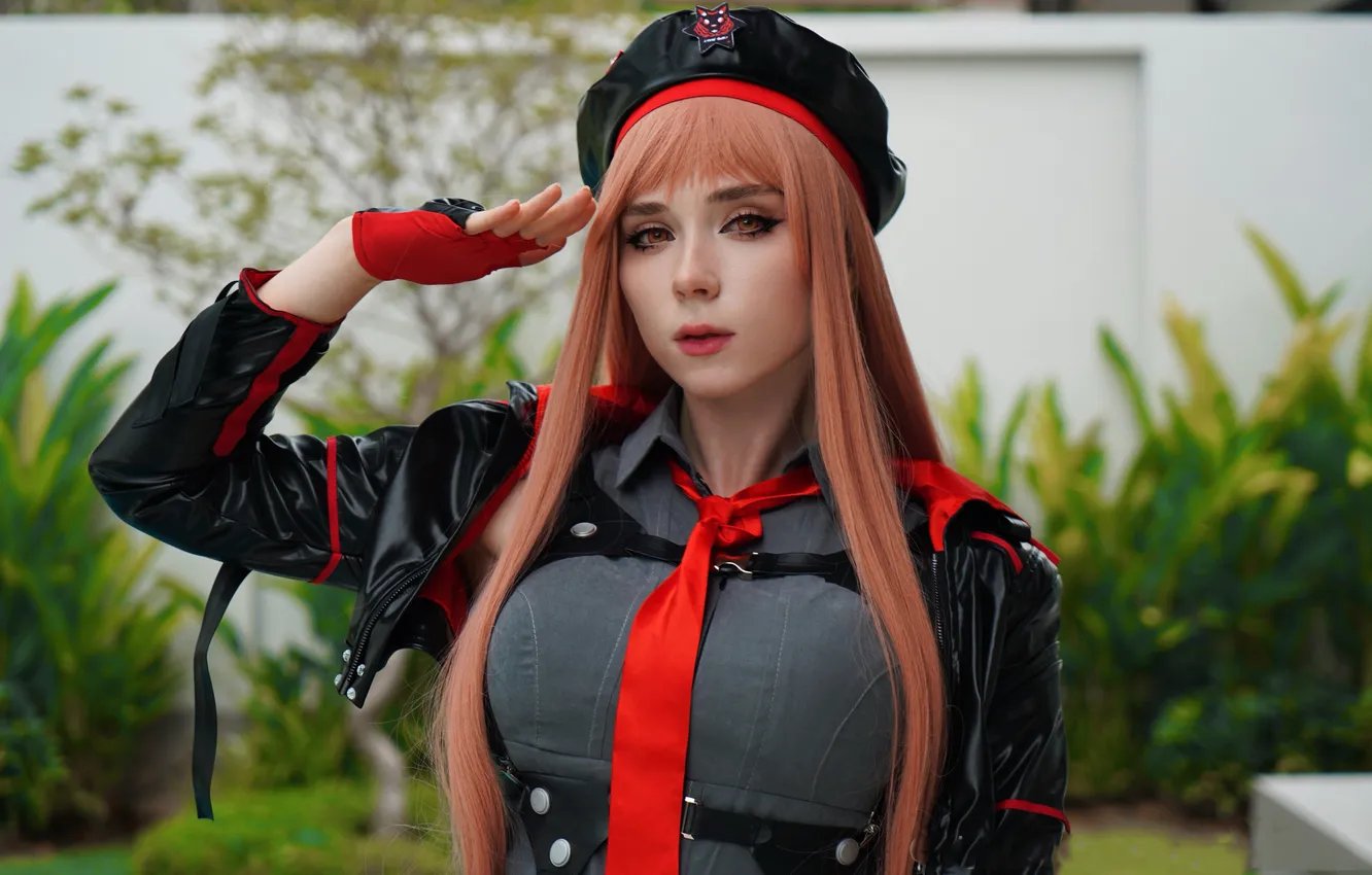 Photo wallpaper look, long hair, long hair, eyes, pretty, cosplay, lips, cosplay