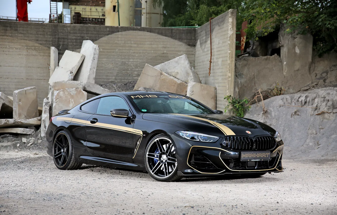 Photo wallpaper black, coupe, BMW, Manhart, 8-Series, 2019, Eight, G15