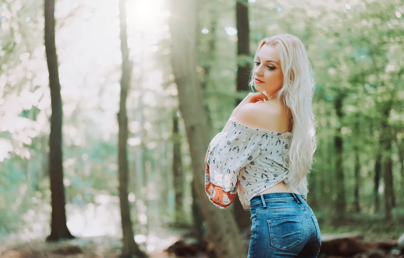 Photo wallpaper summer, girl, nature