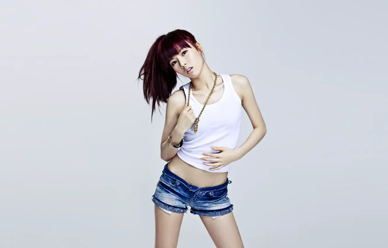 Photo wallpaper girl, music, Asian, South Korea, K-Pop, 4Minute, Kim Hyun