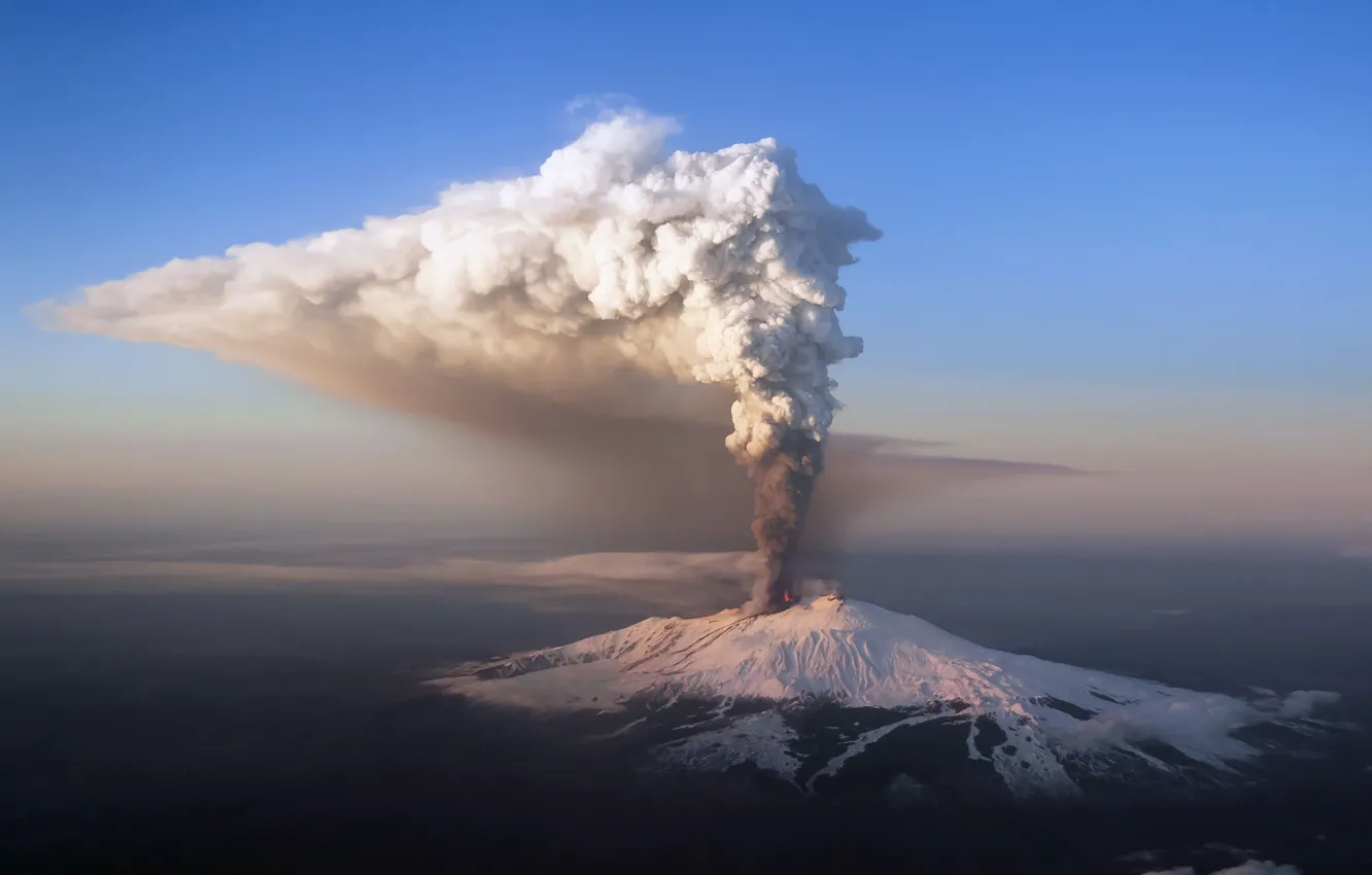 Photo wallpaper Nature, Italy, Etna, Sicily, Volcano