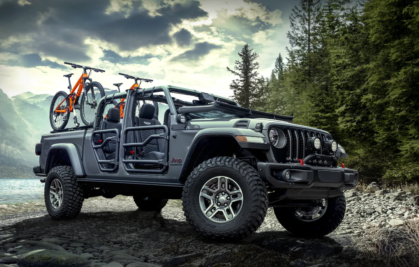 Photo wallpaper Gladiator, Jeep, Rubicon, Mopar, 2020, 2020 Mopar Jeep Gladiator Rubicon, Jeep Gladiator Rubicon