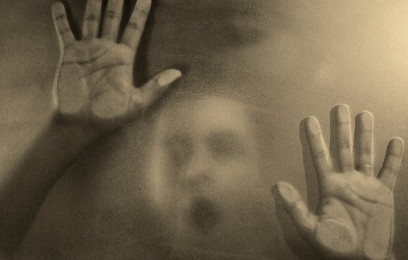 Photo wallpaper face, palm, Creek, sos, knock, SOS