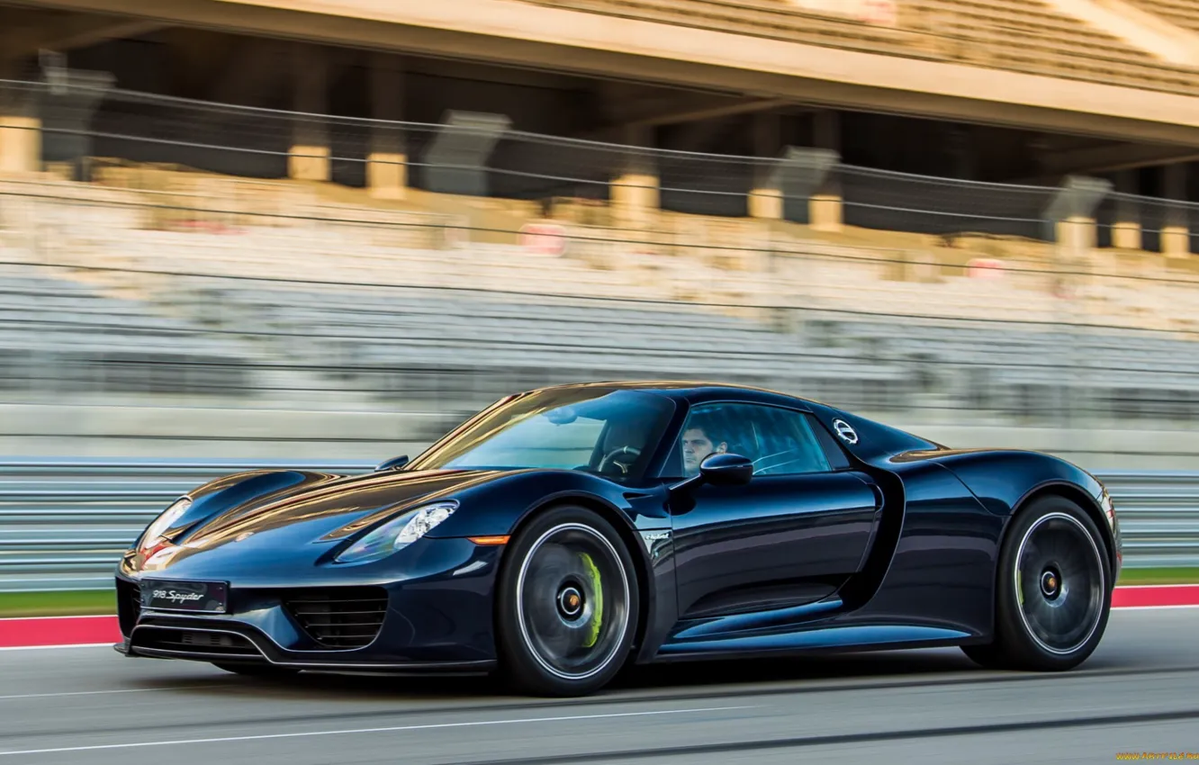Photo wallpaper road, speed, Porsche
