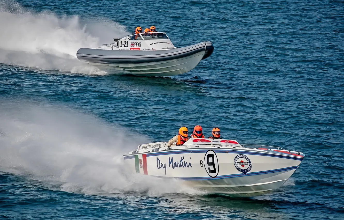 Photo wallpaper race, boat, speed