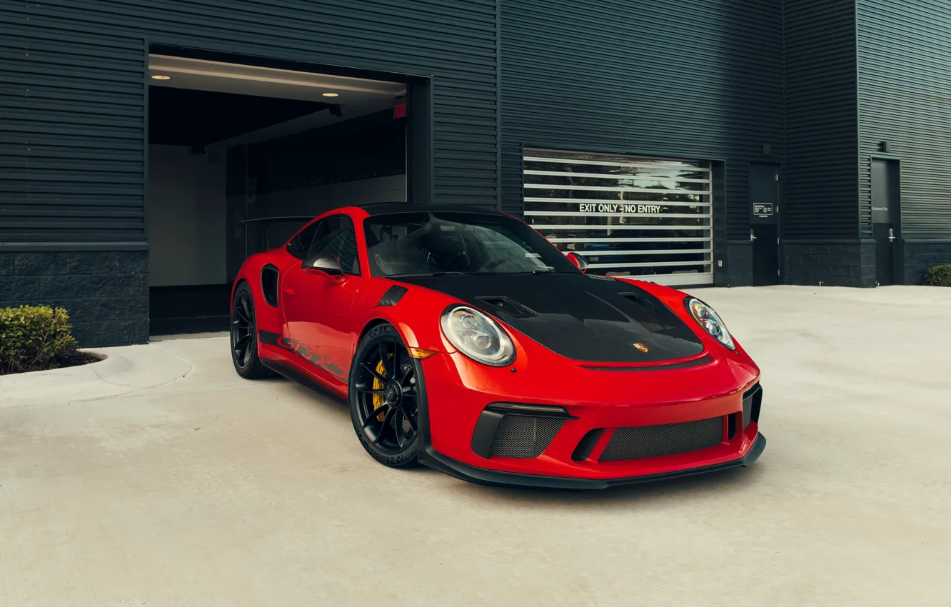 Photo wallpaper 911, Porsche, Black, GT2 RS, RED, VAG