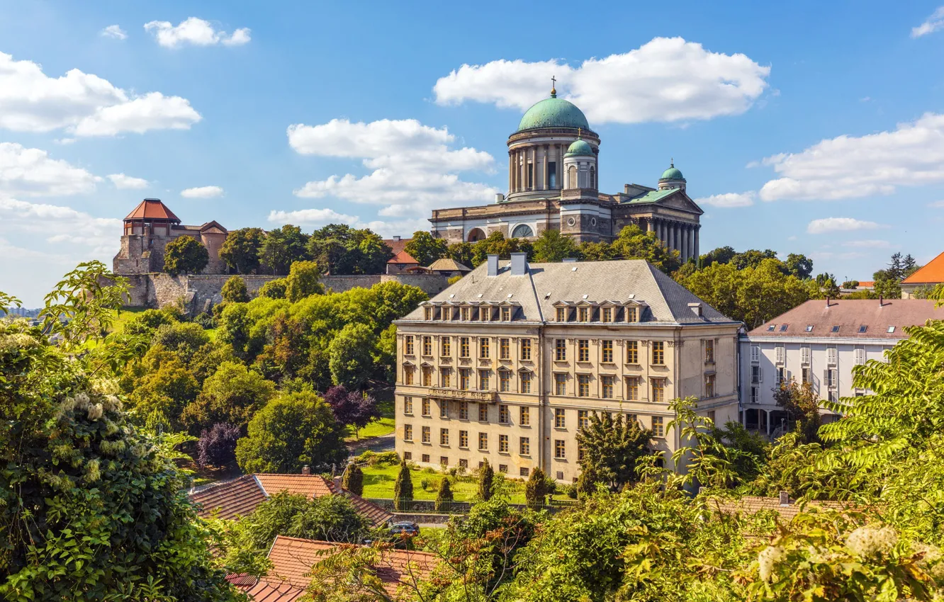 Photo wallpaper building, Cathedral, Hungary, Esztergom, Basilica Of St. Adalbert