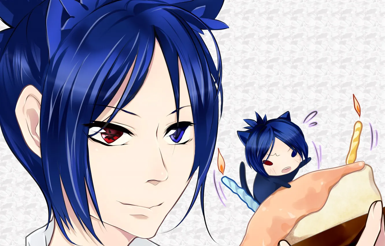 Photo wallpaper background, baby, guy, two, neko, Katekyo Hitman Reborn!, Rakudo Mukuro, Teacher mafia Reborn