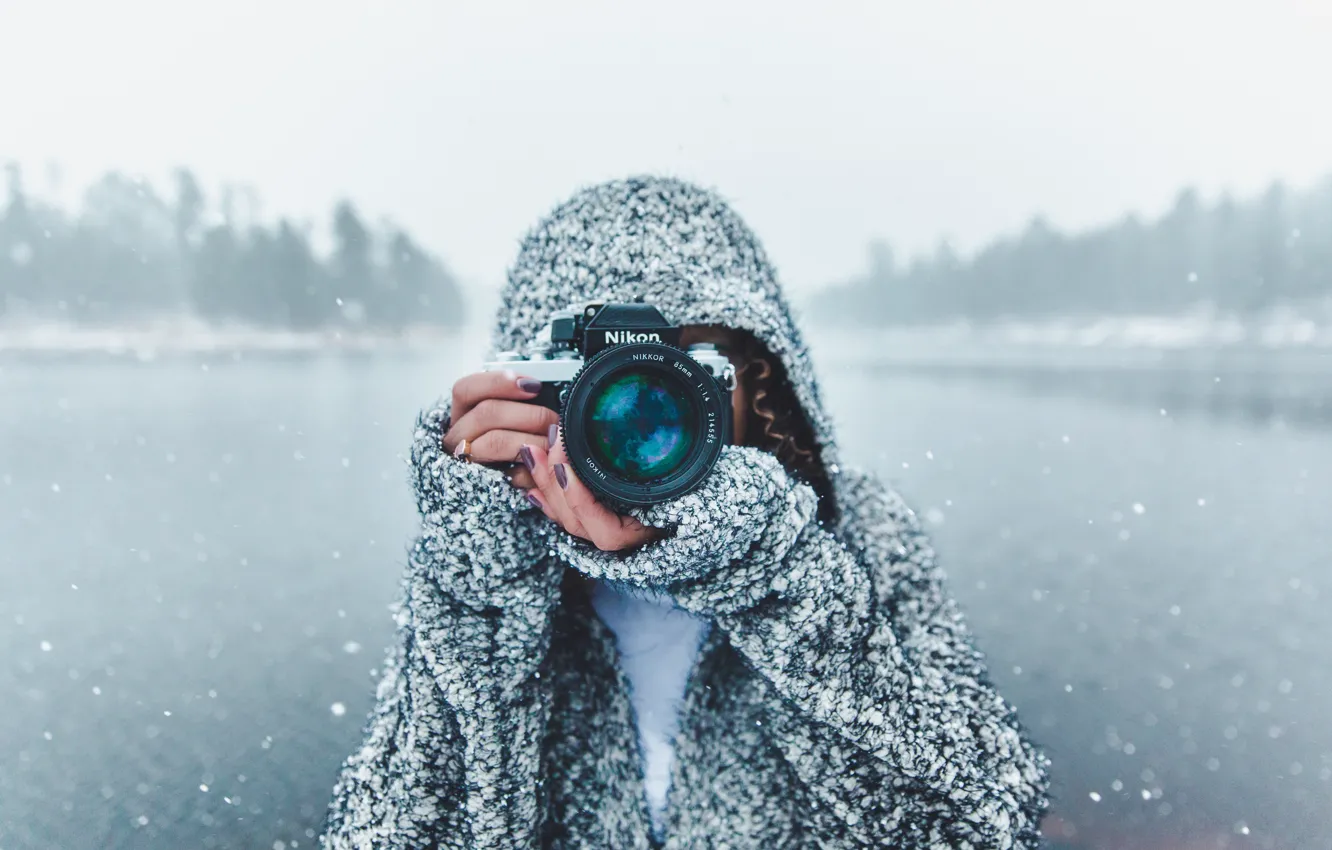 Photo wallpaper photo, winter, snow