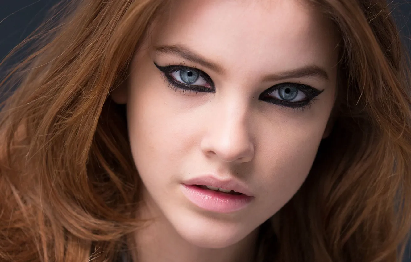 Photo wallpaper portrait, look, face, makeup, Barbara Palvin, arrows, girl