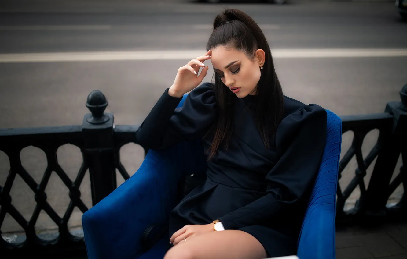 Photo wallpaper girl, sexy, Wallpaper, sweetheart, model, bright, watch, makeup