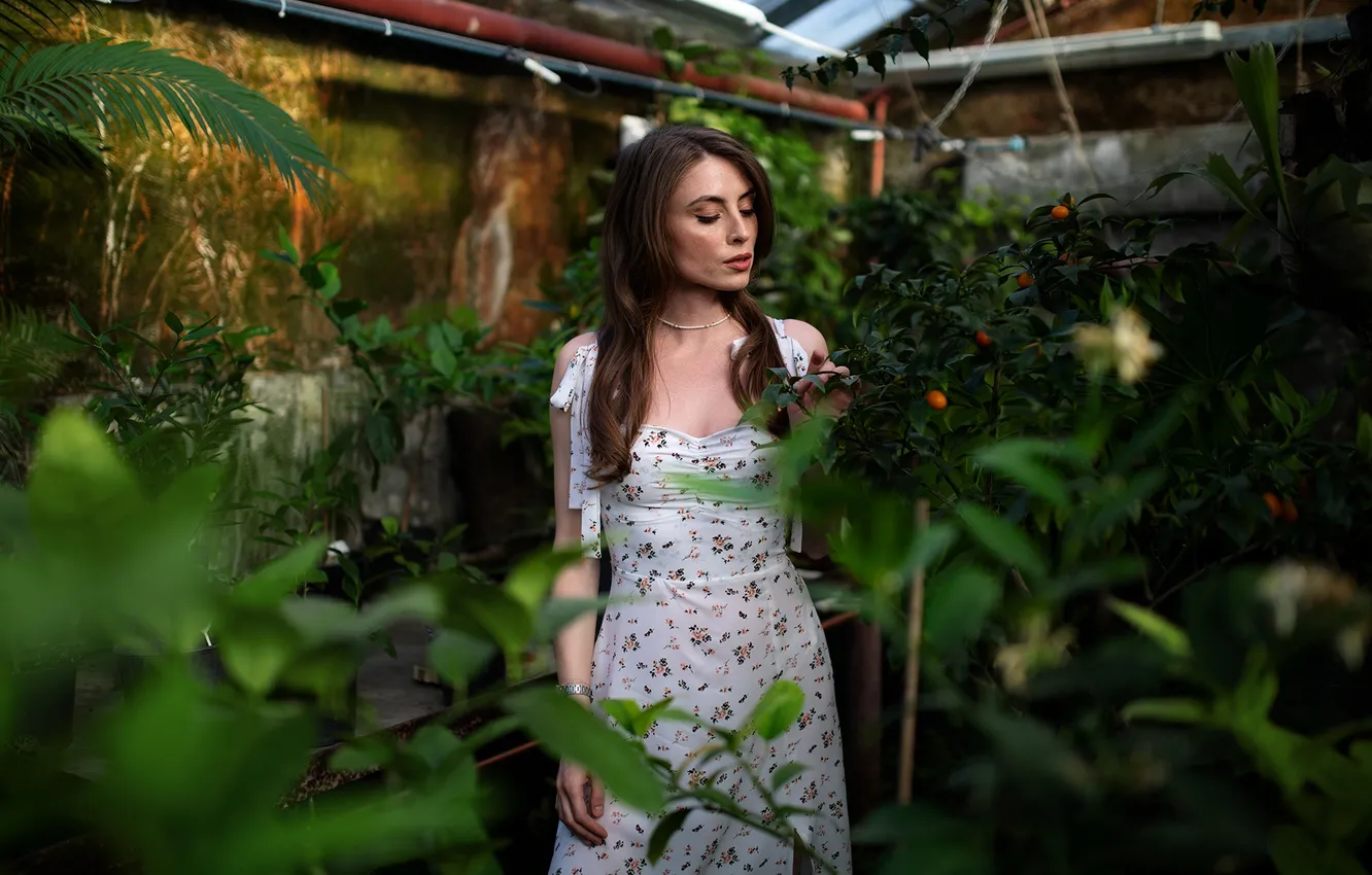 Photo wallpaper girl, sexy, Wallpaper, sweetheart, model, bright, watch, makeup