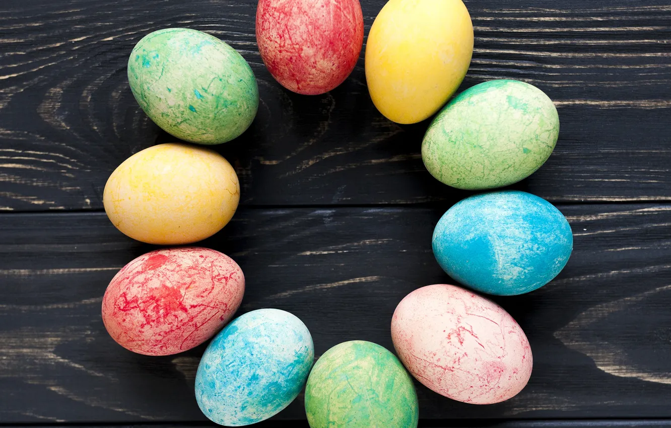 Photo wallpaper eggs, Easter, holidays, Easter