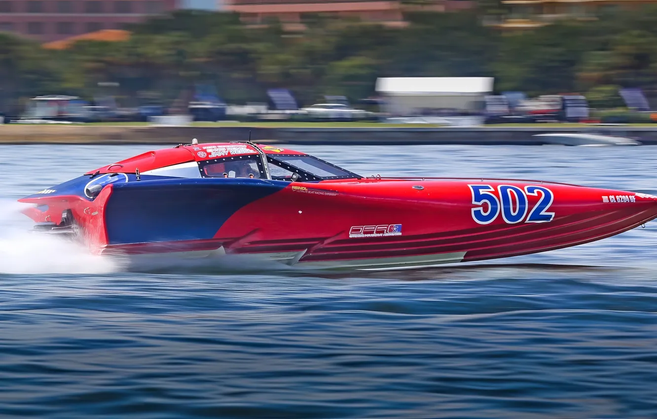 Photo wallpaper race, boat, speed