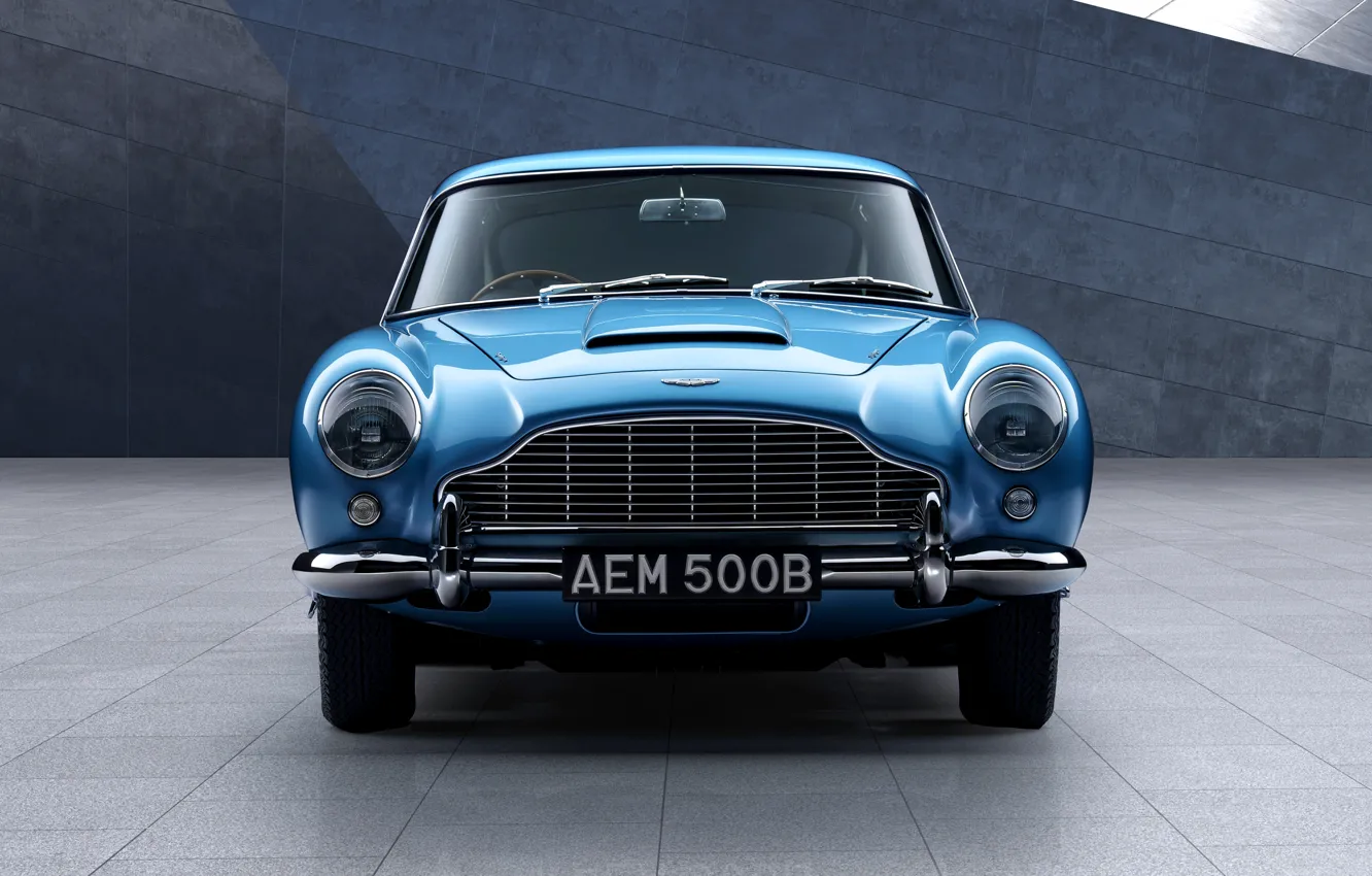 Wallpaper Aston Martin, blue, front, beauty, DB5, Aston Martin DB5 — free download
