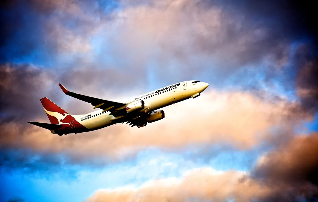 Photo wallpaper Aviatoin, B737, Quantas, Boing 737, Australia Airlines