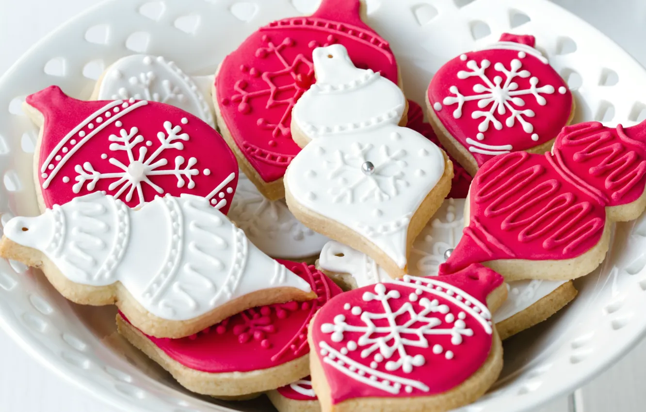 Photo wallpaper new year, cookies, Christmas, Christmas, New Year