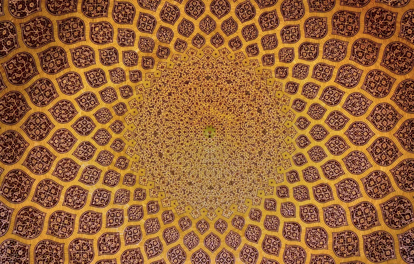 Photo wallpaper pattern, mosque, iran, islamic pattern