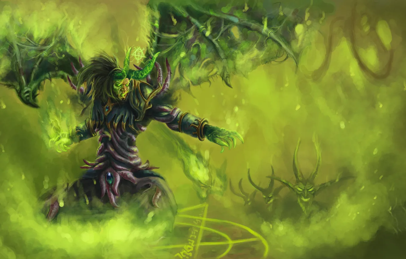 Photo wallpaper World of Warcraft, wow, Warlock
