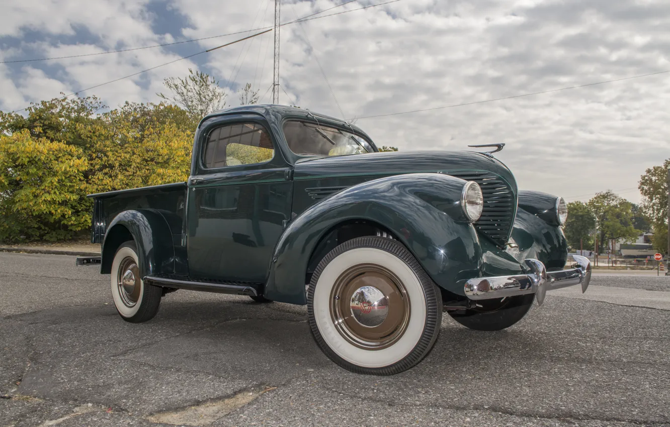 Photo wallpaper pickup, the front, 1938, Pickup, Model 38, Willys-Overland