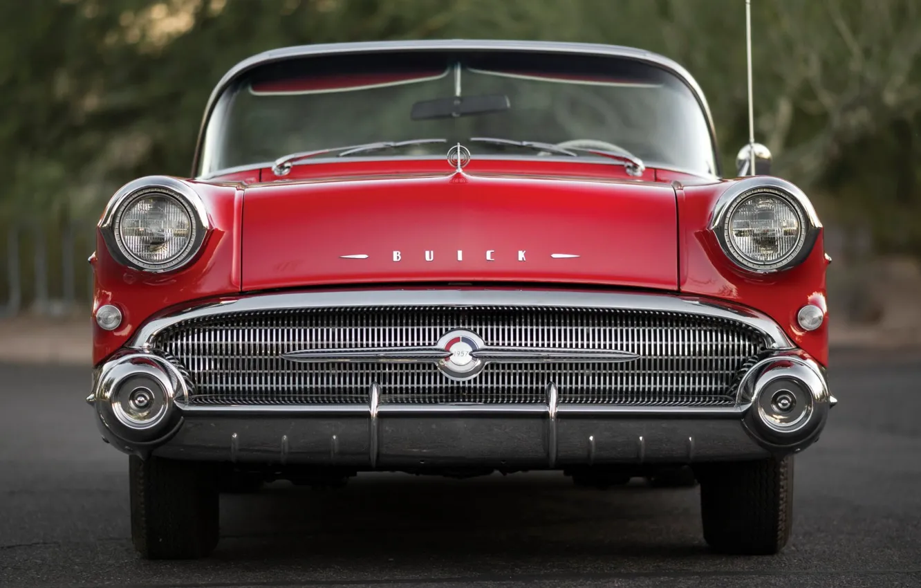 Photo wallpaper Red, 1957, Retro, Convertible, Buick, Luxury