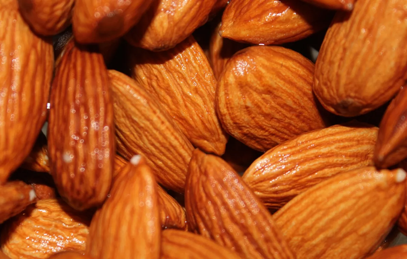 Photo wallpaper walnut, nuts, brown, Almonds