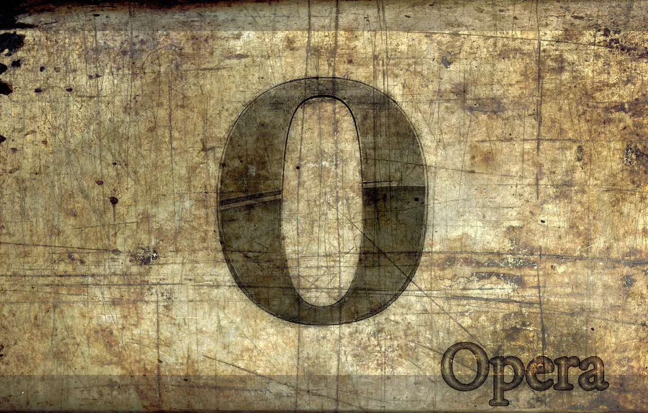 Photo wallpaper surface, background, logo, Opera, browser, old, carenini