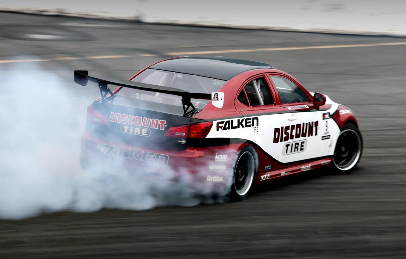 Photo wallpaper Lexus, drift, IS350