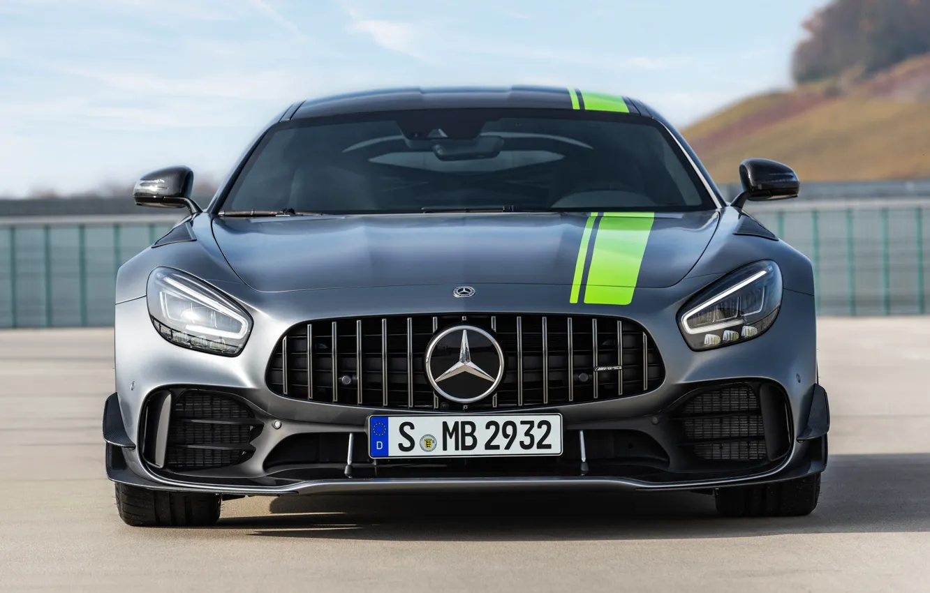 Photo wallpaper front view, AMG, PRO, Mercedes-Benz, GT R, 2019