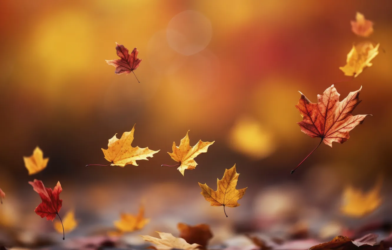 Photo wallpaper autumn, leaves, Park, background, forest, park, background, autumn