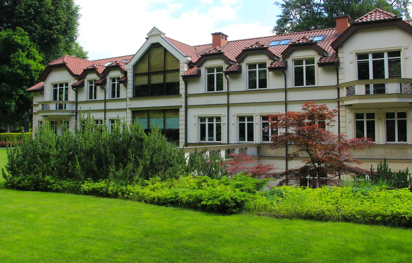 Photo wallpaper park, architecture, building