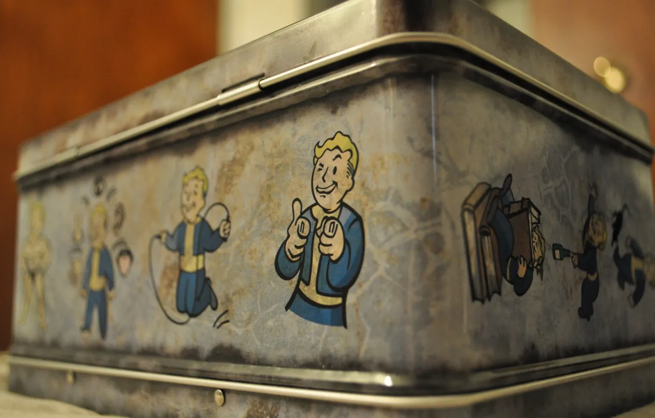 Photo wallpaper Fallout, boy, Vault, case