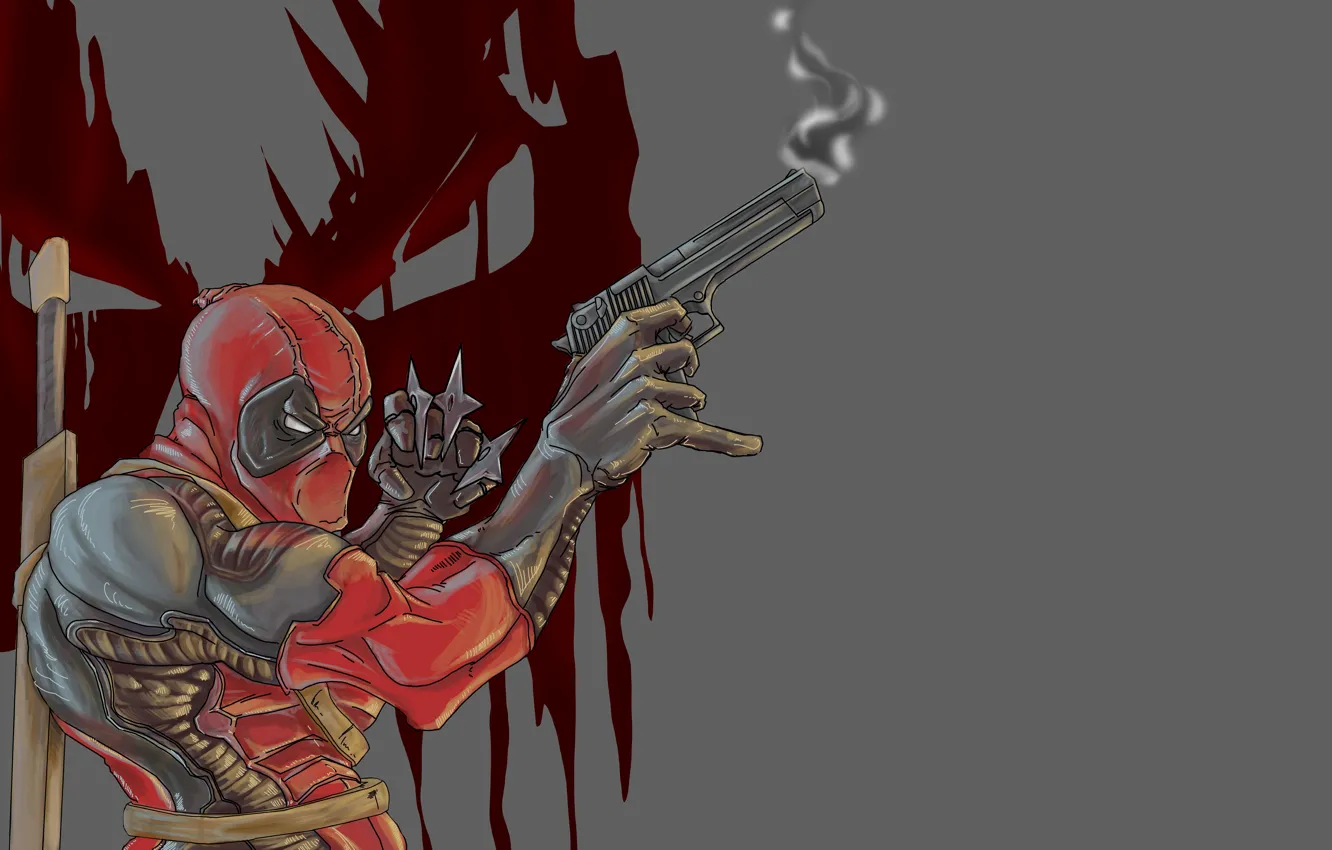 Photo wallpaper Deadpool, Marvel, Deadpool, Wade Wilson, Marvel, Wade Wilson