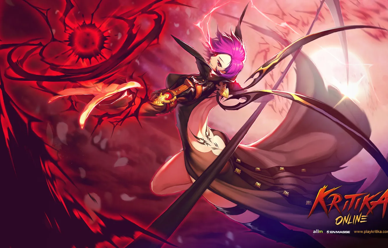 Photo wallpaper girl, weapons, the game, art, Kritika Online