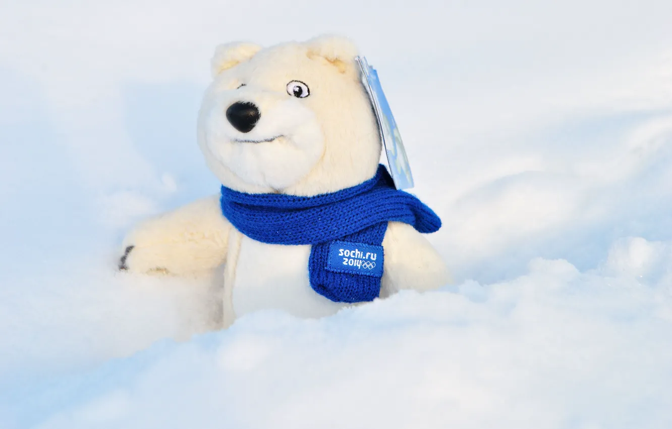 Photo wallpaper Olympics, 2014, Sochi 2014, The symbol of the 2014 Olympics