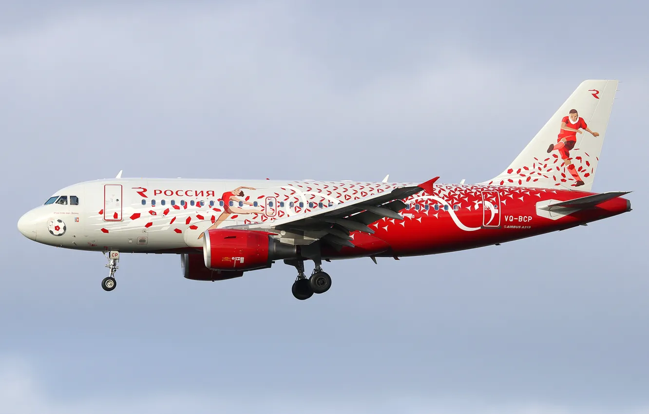 Photo wallpaper Airbus, A319, Rossiya Airlines