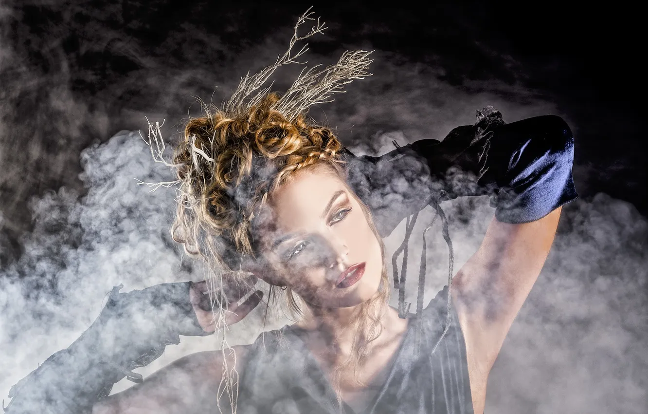 Photo wallpaper look, girl, portrait