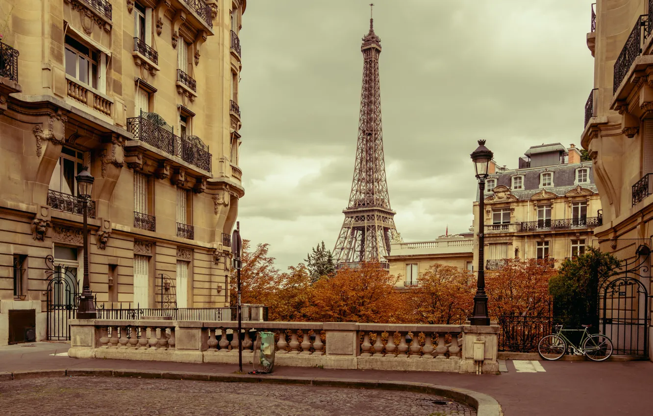 Photo wallpaper the city, France, Paris, Eiffel tower